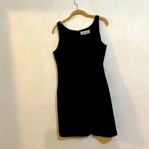 Barami Vintage Little Black Scoop Neck Sheath Dress Made in the USA Size 10